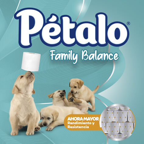 Papel Higi&eacute;nico Family Balance P&eacute;talo 40/220 Hj